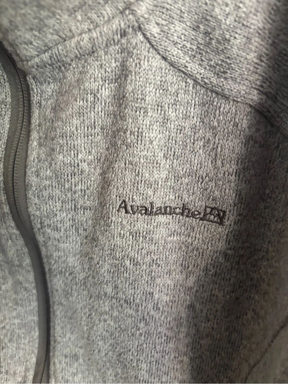 Columbia style Men's Gray Full-Zip Fleece Sweater